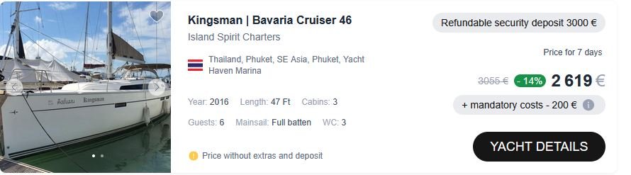 yacht rental
