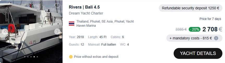 yacht rental