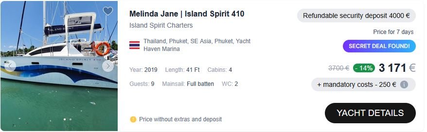 yacht rental