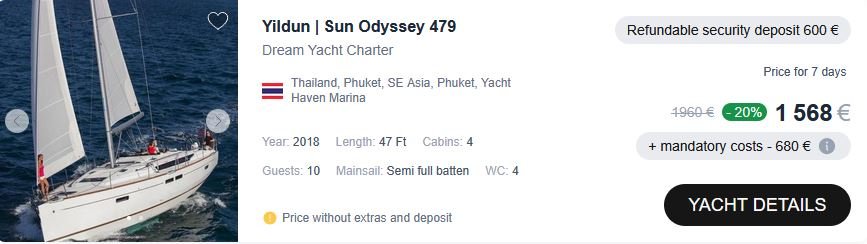 yacht rental
