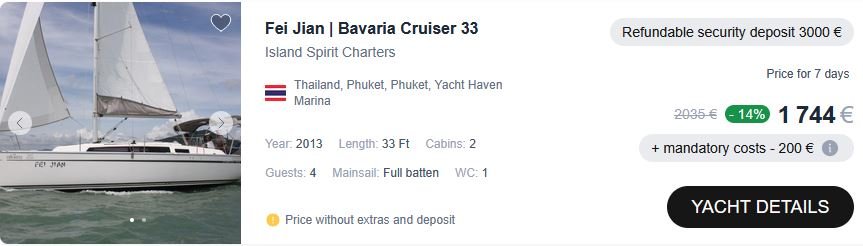 yacht rental