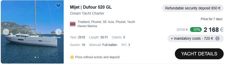 yacht rental